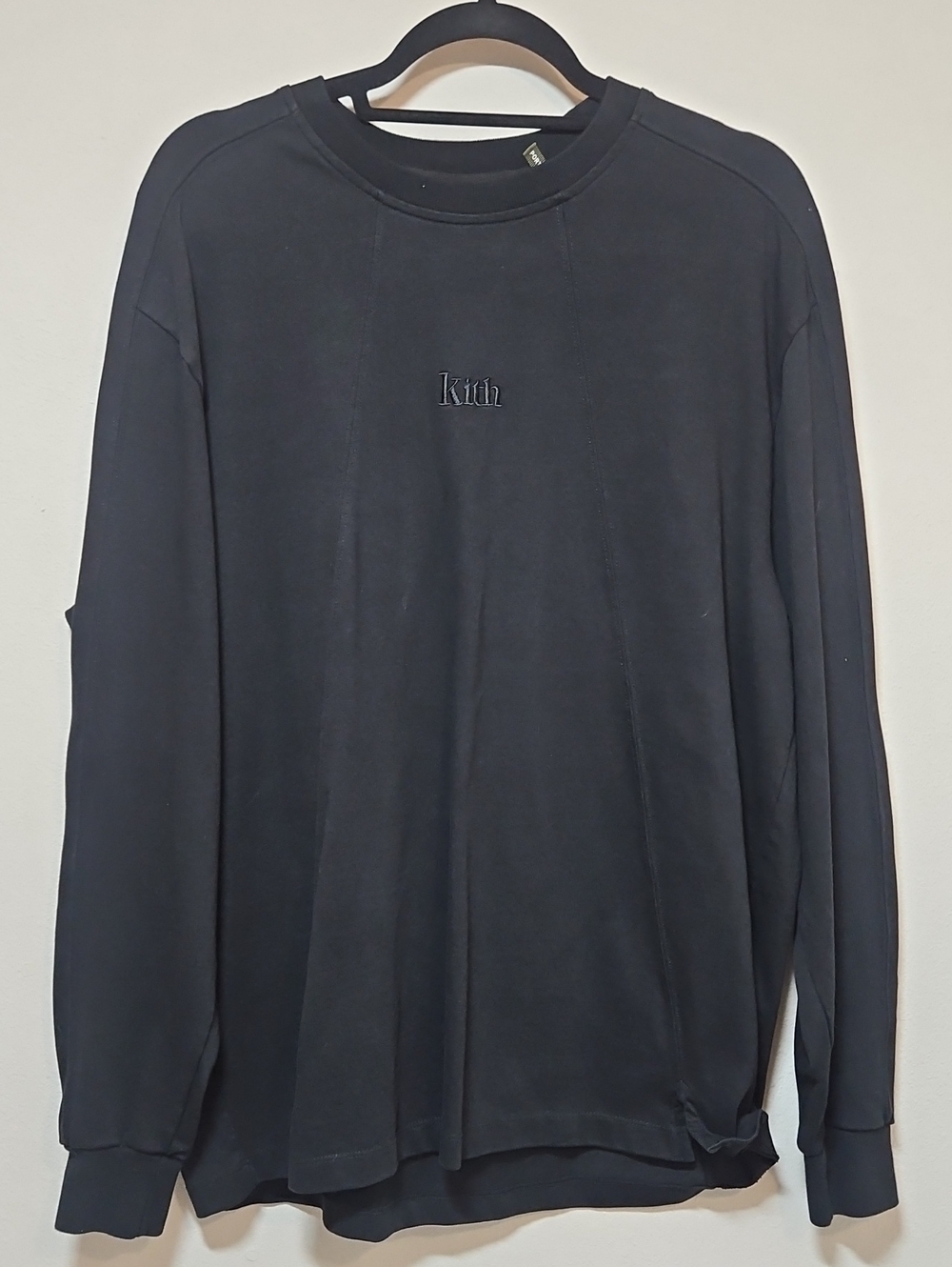 Kith XXL Men’s Long Sleeve Crewneck Sweatshirt - Black